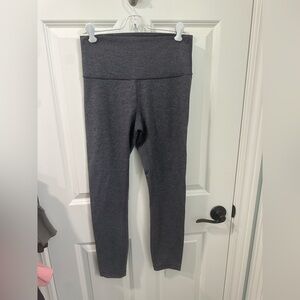 Lululemon align high rise crop 23” heathered black size 8